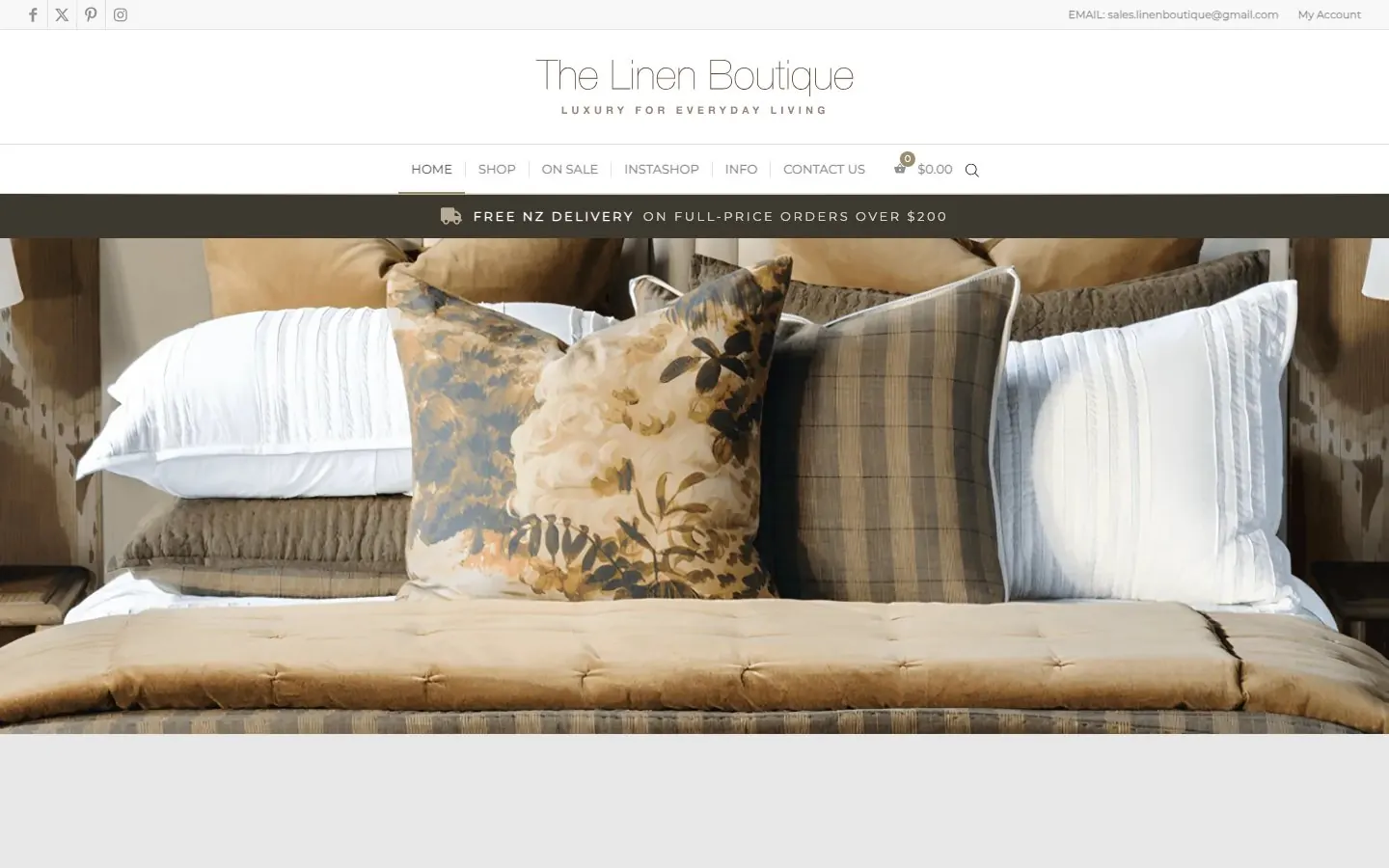 The Linen Boutique online store